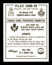 Ed Olczyk Autographed 1987-88 Kellogg Card #16 Toronto Maple Leafs SKU #251105