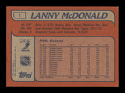 Lanny McDonald Autographed 1985-86 Topps Card #1 Calgary Flames SKU #251108