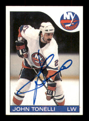 John Tonelli Autographed 1985-86 Topps Card #41 New York Islanders SKU #251114