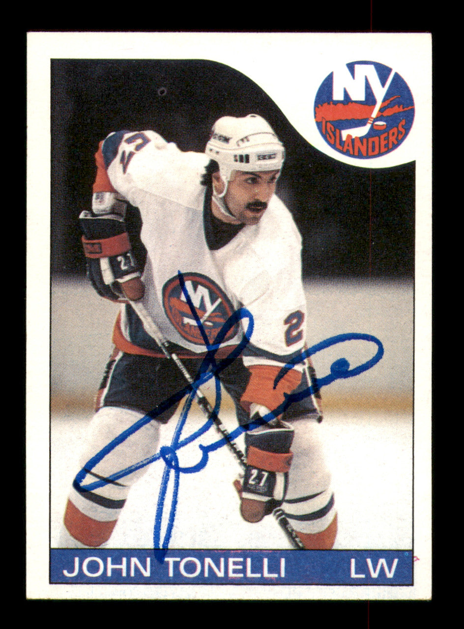 John Tonelli Autographed 1985-86 Topps Card #41 New York Islanders SKU #251116