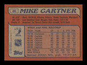 Mike Gartner Autographed 1985-86 Topps Card #46 Washington Capitals SKU #251124