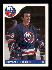 Bryan Trottier Autographed 1985-86 Topps Card #60 New York Islanders SKU #251131