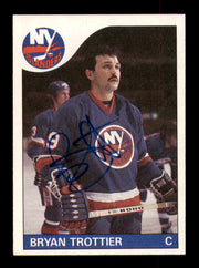 Bryan Trottier Autographed 1985-86 Topps Card #60 New York Islanders SKU #251132