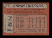 Bryan Trottier Autographed 1985-86 Topps Card #60 New York Islanders SKU #251133