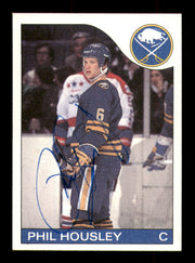 Phil Housley Autographed 1985-86 Topps Card #63 Buffalo Sabres SKU #251134