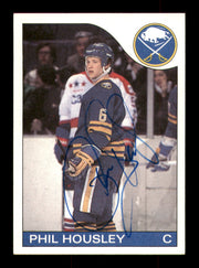 Phil Housley Autographed 1985-86 Topps Card #63 Buffalo Sabres SKU #251135