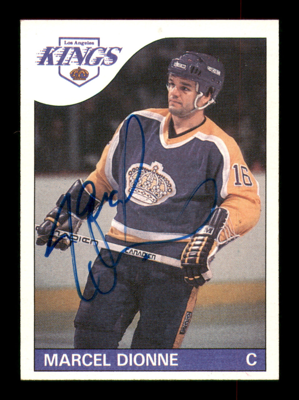 Marcel Dionne Autographed 1985-86 Topps Card #90 Los Angeles Kings SKU #251142