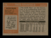 Fred Stanfield Autographed 1972-73 Topps Card #135 Boston Bruins SKU #251173