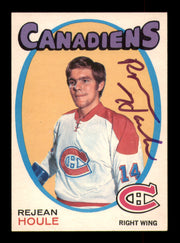 Rejean Houle Autographed 1971-72 O-Pee-Chee Card #147 Montreal Canadiens SKU #251183