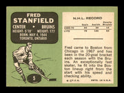 Fred Stanfield Autographed 1970-71 Topps Card #5 Boston Bruins SKU #251190