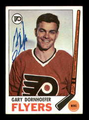 Gary Dornhoefer Autographed 1969-70 Topps Card #94 Philadelphia Flyers SKU #251197