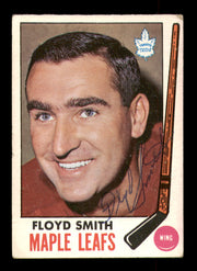 Floyd Smith Autographed 1969-70 Topps Card #49 Toronto Maple Leafs SKU #251201
