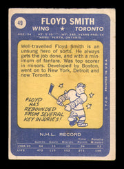 Floyd Smith Autographed 1969-70 Topps Card #49 Toronto Maple Leafs SKU #251201