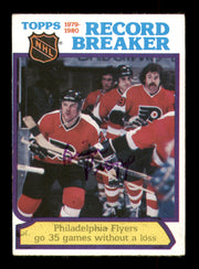 Brian Propp Autographed 1980-81 Topps Card #1 Philadelphia Flyers SKU #251207