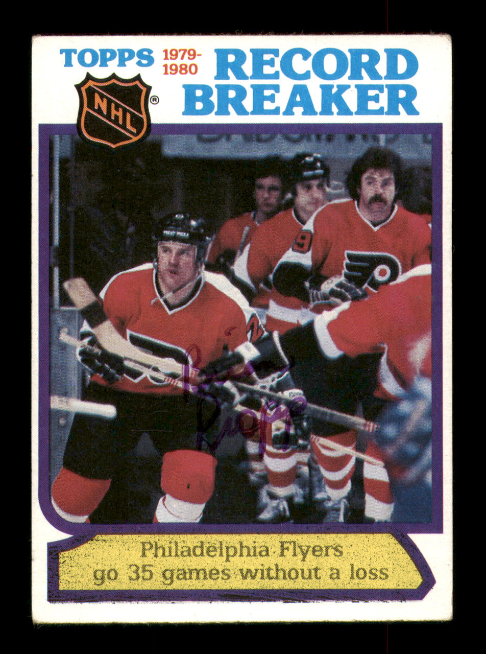 Brian Propp Autographed 1980-81 Topps Card #1 Philadelphia Flyers SKU #251208