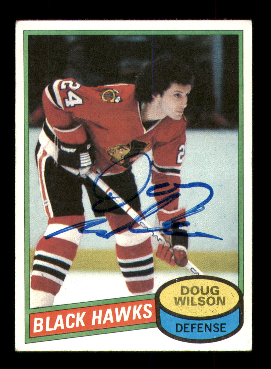Doug Wilson Autographed 1980-81 Topps Card #12 Chicago Blackhawks SKU #251211