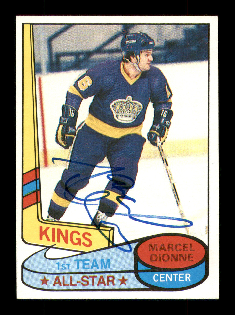 Marcel Dionne Autographed 1980-81 Topps Card #81 Los Angeles Kings SKU #251229