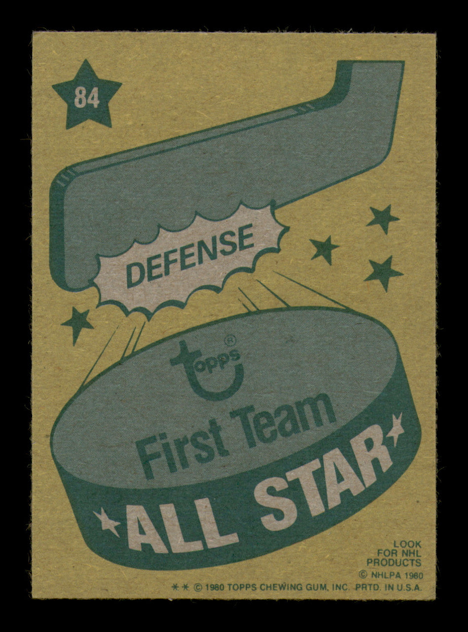 Larry Robinson Autographed 1980-81 Topps Card #84 Montreal Canadiens SKU #251230