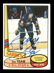 Danny Gare Autographed 1980-81 Topps Card #88 Buffalo Sabres SKU #251232