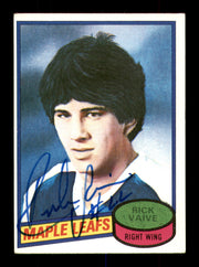 Rick Vaive Autographed 1980-81 Topps Rookie Card #242 Toronto Maple Leafs SKU #251247