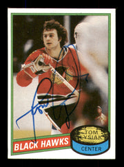 Tom Lysiak Autographed 1980-81 Topps Card #247 Chicago Blackhawks SKU #251251