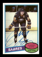 Danny Gare Autographed 1980-81 Topps Card #260 Buffalo Sabres SKU #251256