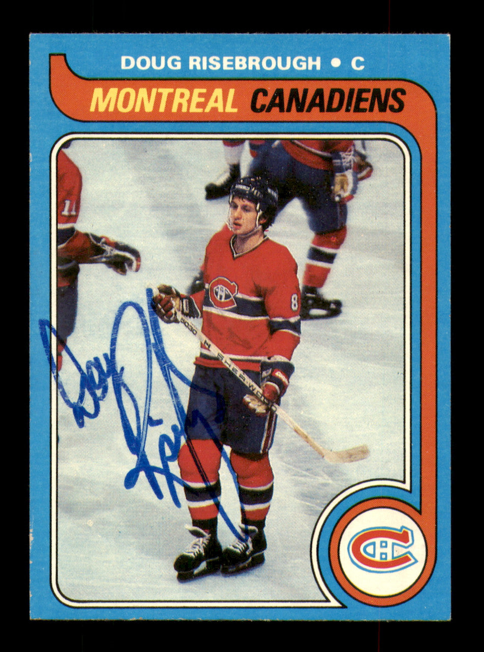 Doug Risebrough Autographed 1979-80 Topps Card #13 Montreal Canadiens SKU #251261