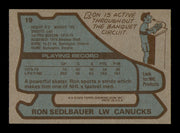 Ron Sedlbauer Autographed 1979-80 Topps Card #19 Vancouver Canucks SKU #251263