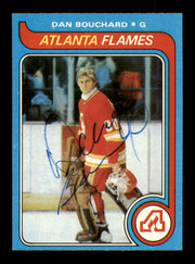 Dan Bouchard Autographed 1979-80 Topps Card #28 Atlanta Flames SKU #251266