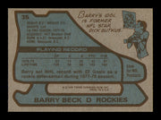 Barry Beck Autographed 1979-80 Topps Card #35 Colorado Rockies SKU #251269
