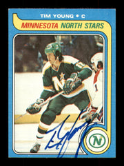 Tim Young Autographed 1979-80 Topps Card #36 Minnesota North Stars SKU #251271