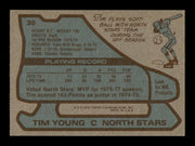 Tim Young Autographed 1979-80 Topps Card #36 Minnesota North Stars SKU #251271