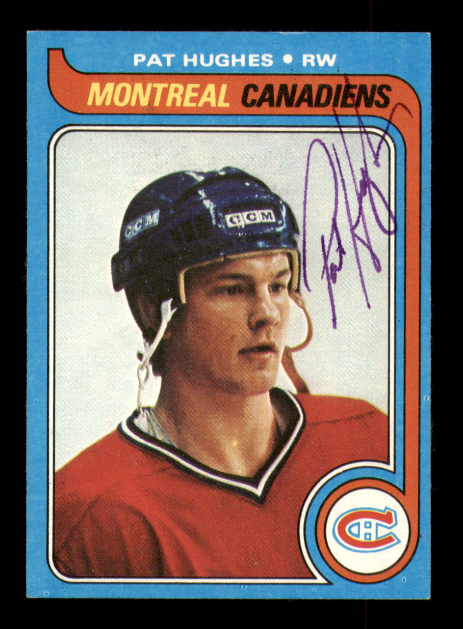 Pat Hughes Autographed 1979-80 Topps Card #65 Montreal Canadiens SKU #251284