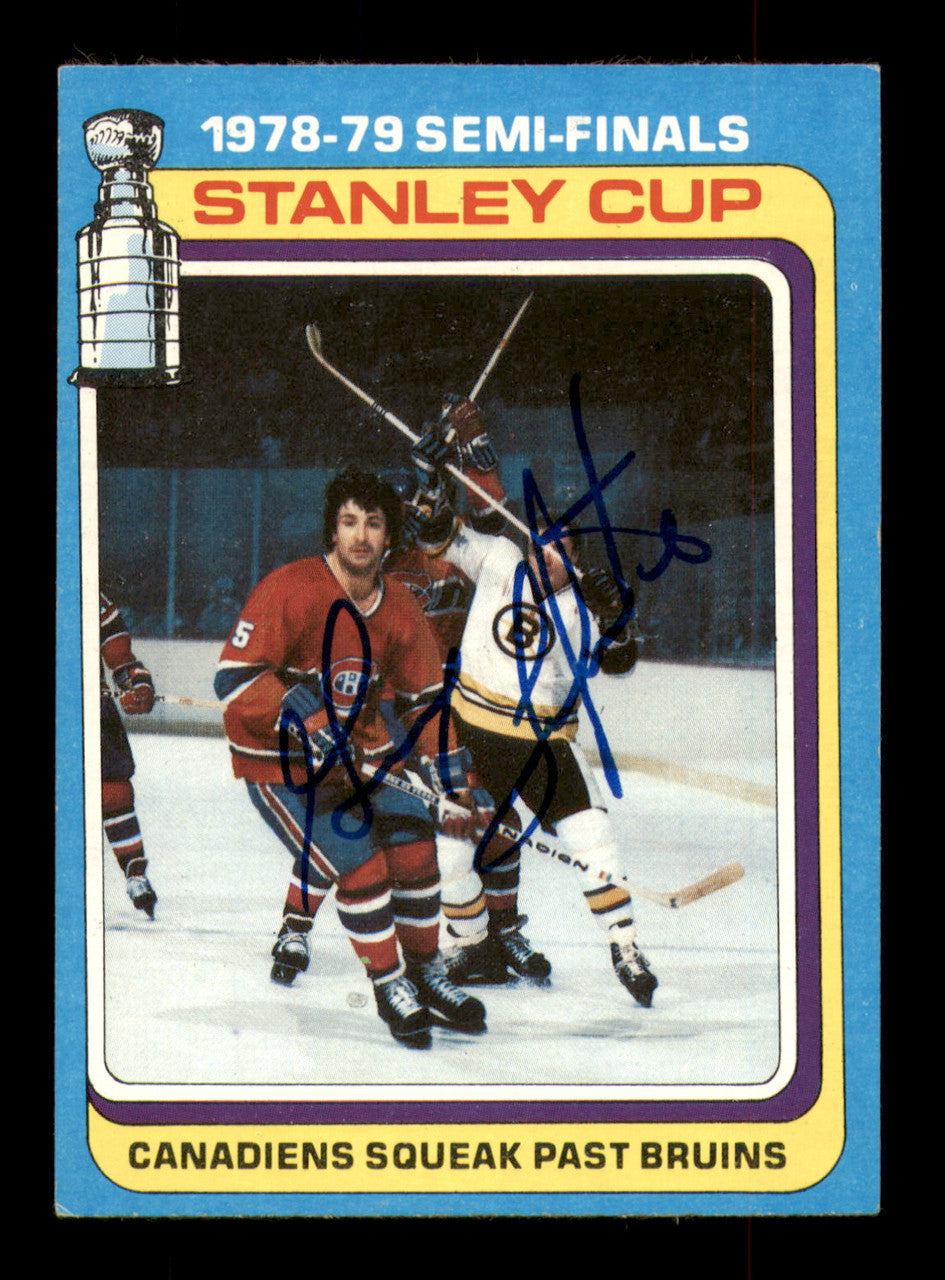 Guy Lapointe Autographed 1979-80 Topps Card #81 Montreal Canadiens SKU #251291