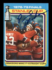Pierre Mondou Autographed 1979-80 Topps Card #83 Montreal Canadiens SKU #251293