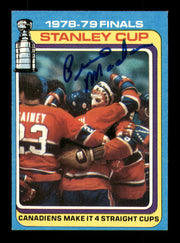 Pierre Mondou Autographed 1979-80 Topps Card #83 Montreal Canadiens SKU #251294