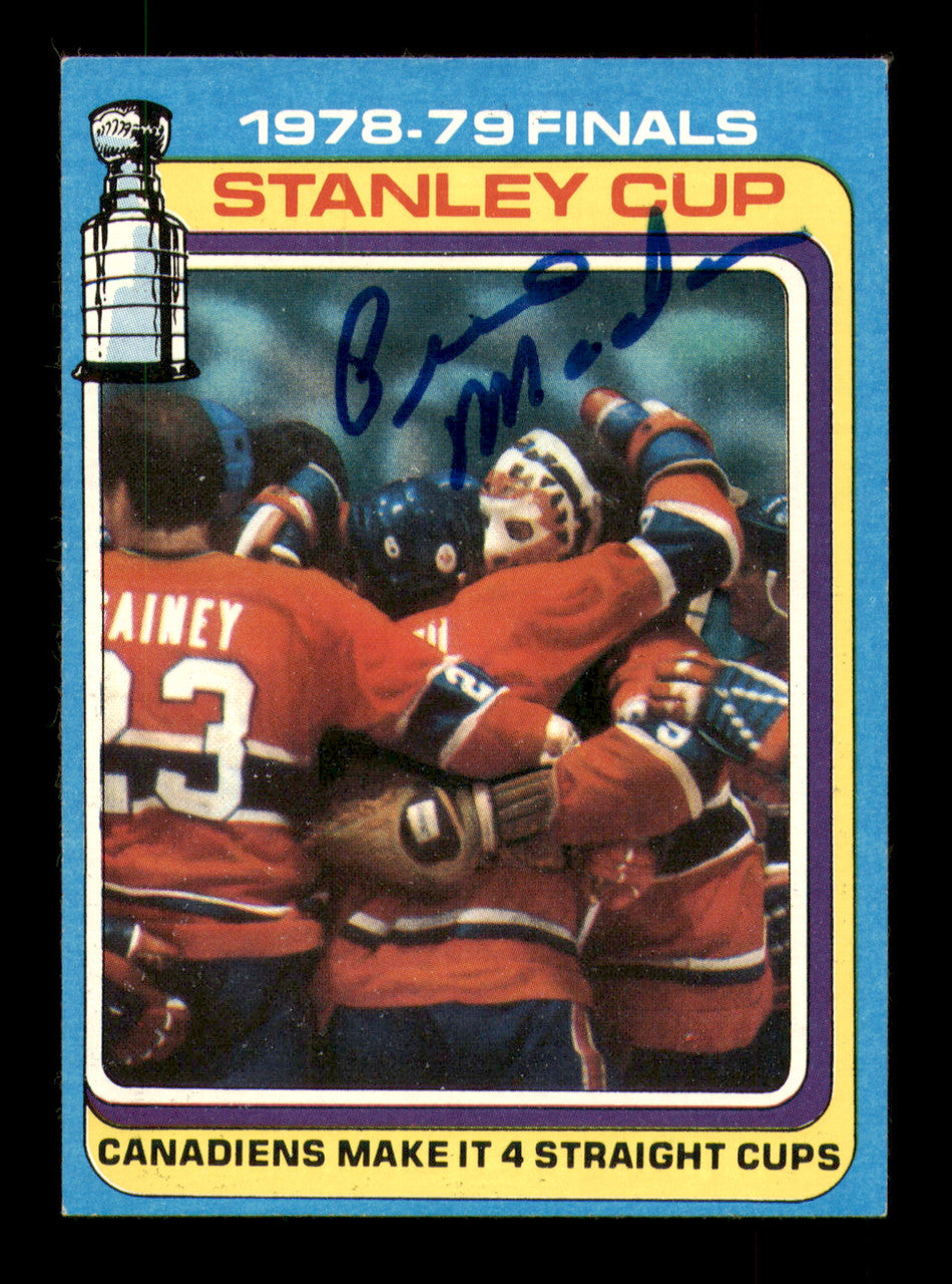 Pierre Mondou Autographed 1979-80 Topps Card #83 Montreal Canadiens SKU #251294