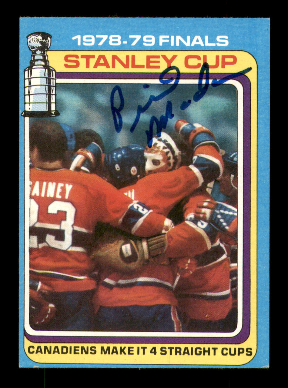 Pierre Mondou Autographed 1979-80 Topps Card #83 Montreal Canadiens SKU #251295