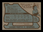 Derek Smith Autographed 1979-80 Topps Card #89 Buffalo Sabres SKU #251299