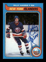 Billy Harris Autographed 1979-80 Topps Card #115 New York Islanders SKU #251313