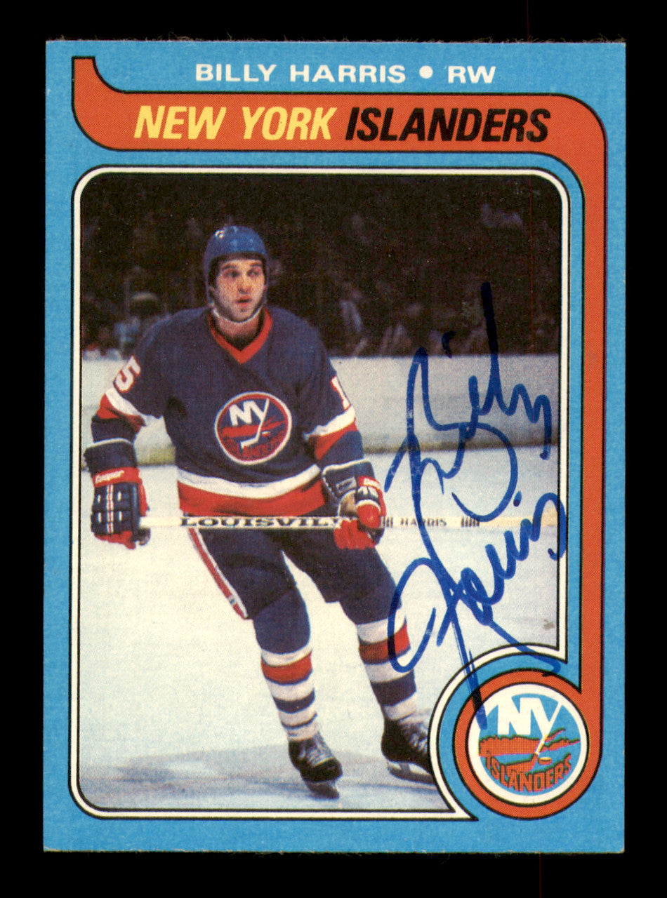 Billy Harris Autographed 1979-80 Topps Card #115 New York Islanders SKU #251314