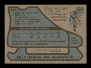 Billy Harris Autographed 1979-80 Topps Card #115 New York Islanders SKU #251314