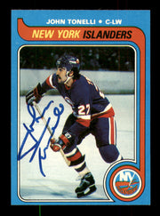 John Tonelli Autographed 1979-80 Topps Rookie Card #146 New York Islanders SKU #251317