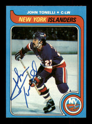 John Tonelli Autographed 1979-80 Topps Rookie Card #146 New York Islanders SKU #251318