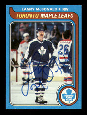 Lanny McDonald Autographed 1979-80 Topps Card #153 Toronto Maple Leafs SKU #251321
