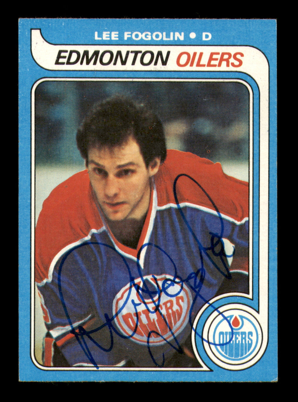 Lee Fogolin Autographed 1979-80 Topps Card #183 Edmonton Oilers SKU #251334
