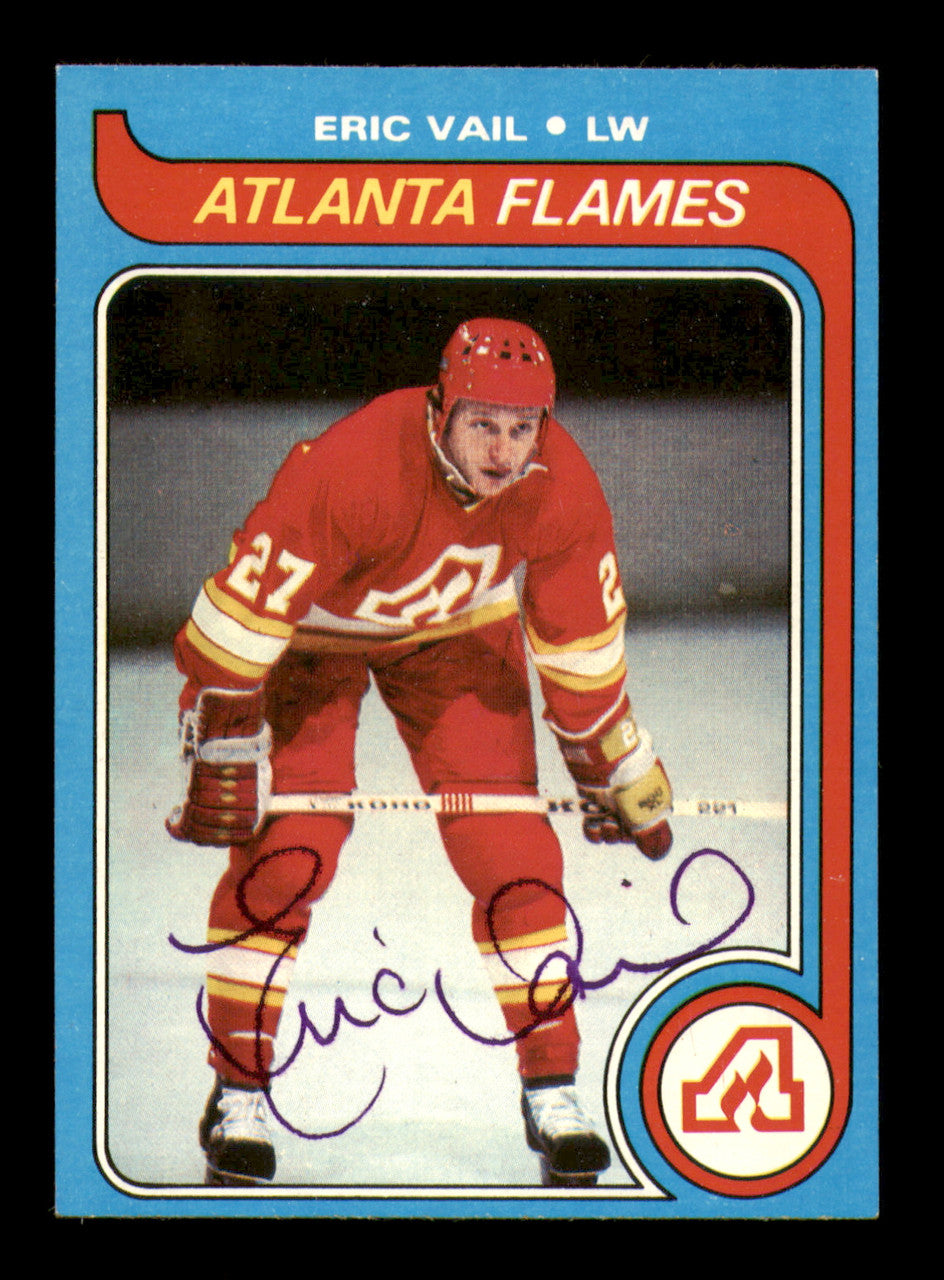 Eric Vail Autographed 1979-80 Topps Card #188 Atlanta Flames SKU #251336
