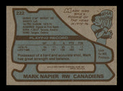 Mark Napier Autographed 1979-80 Topps Card #222 Montreal Canadiens SKU #251345
