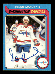 Dennis Maruk Autographed 1979-80 Topps Card #223 Washington Capitals SKU #251347