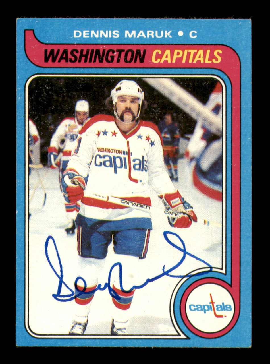 Dennis Maruk Autographed 1979-80 Topps Card #223 Washington Capitals SKU #251347